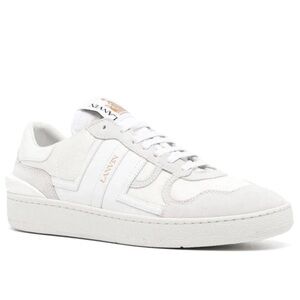 NWT LANVIN Women Clay Low Top Sneakers in white with a golden logo - size FR 36